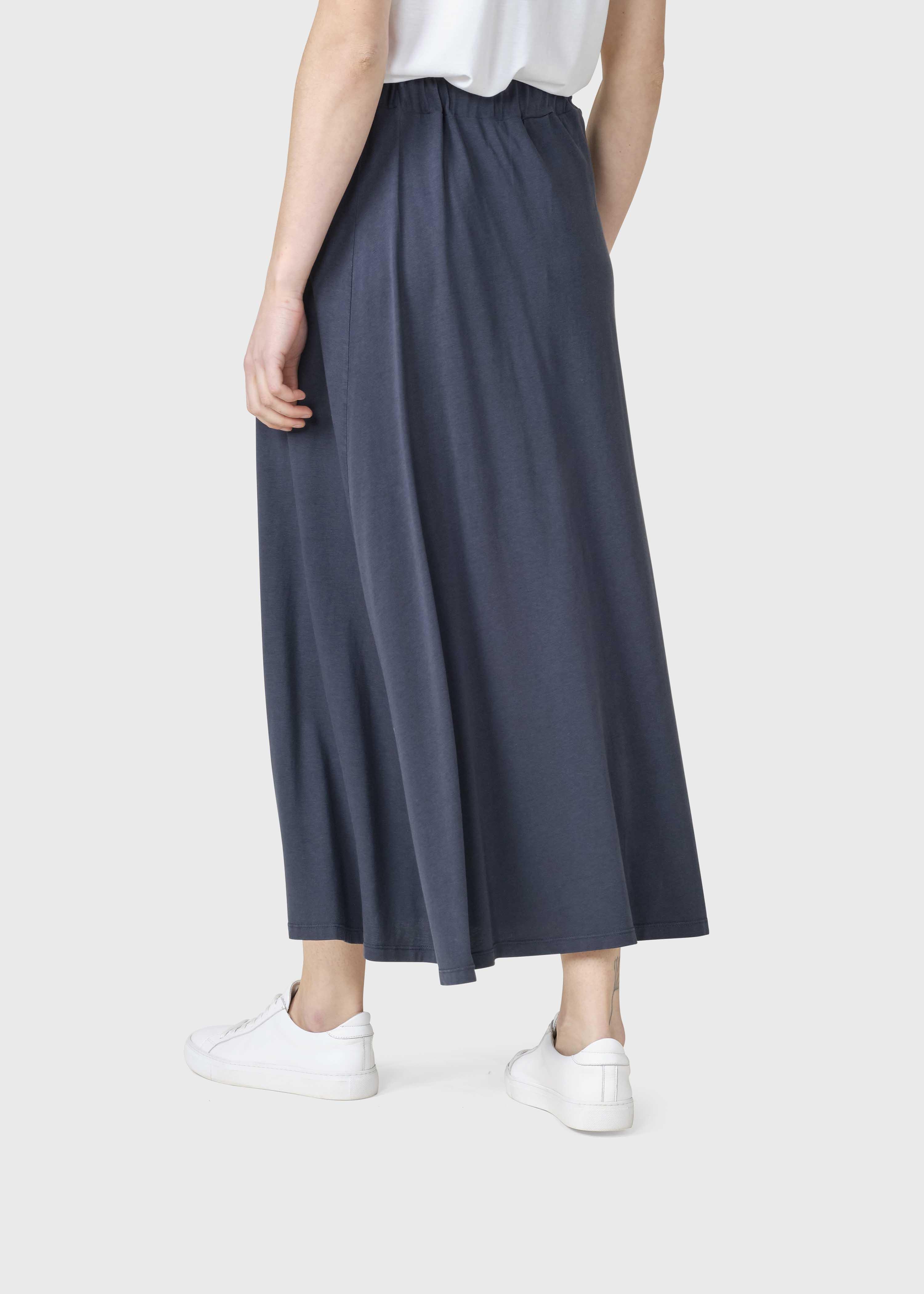 Klitmøller Nora Long Skirt Navy OCS Rock Damen blau
